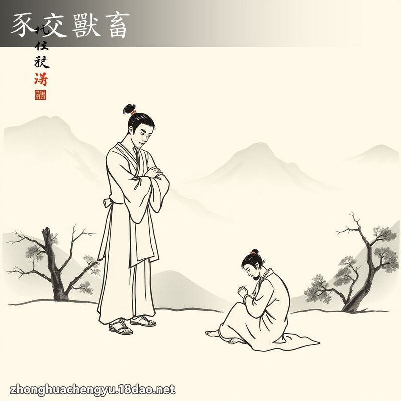 豕交獸畜 - 中華成語配圖