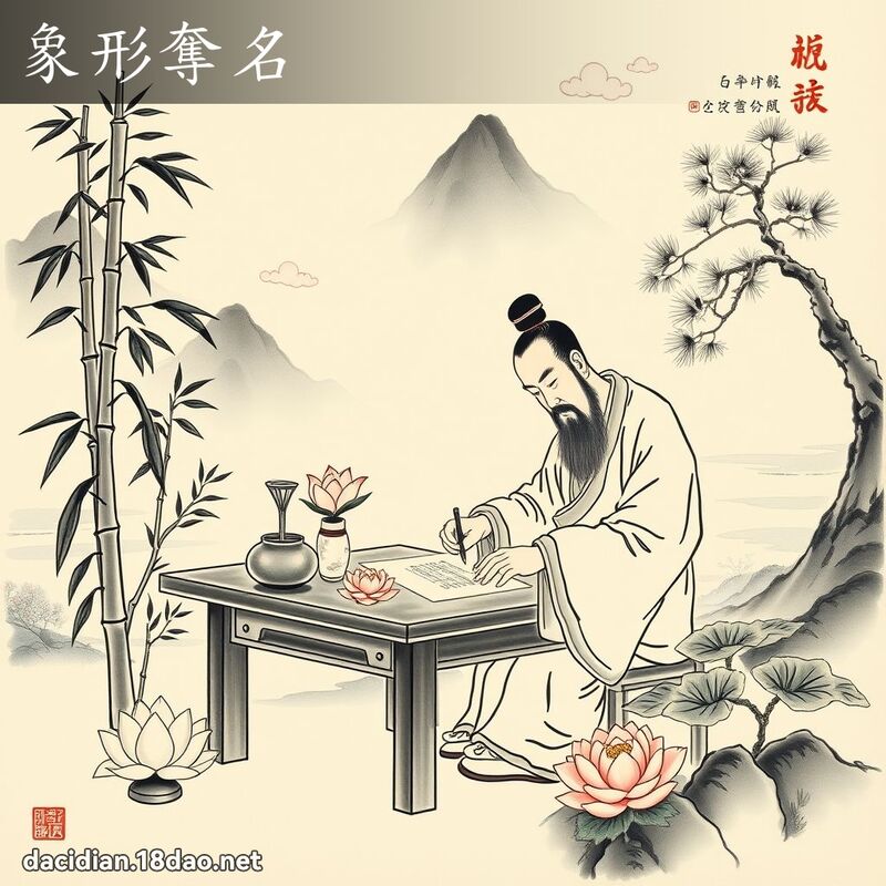 象形夺名 配图