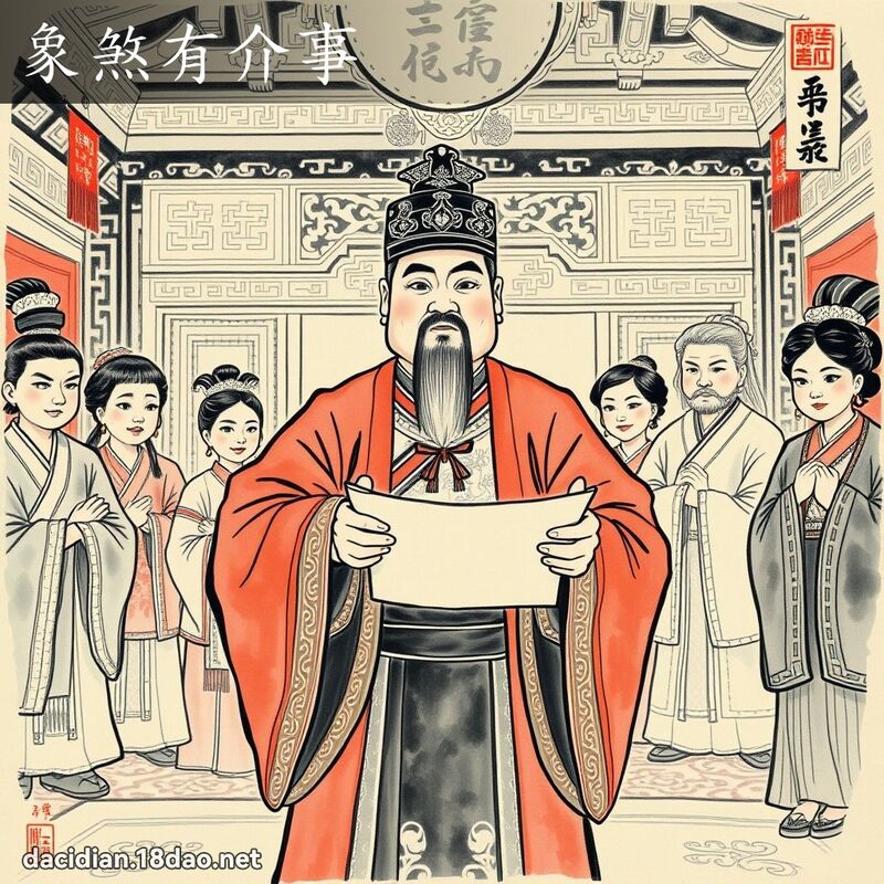 象煞有介事 配图