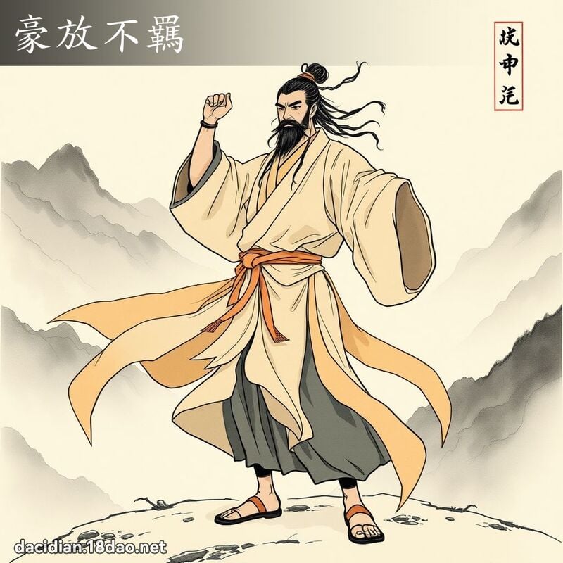 豪放不羈 配图