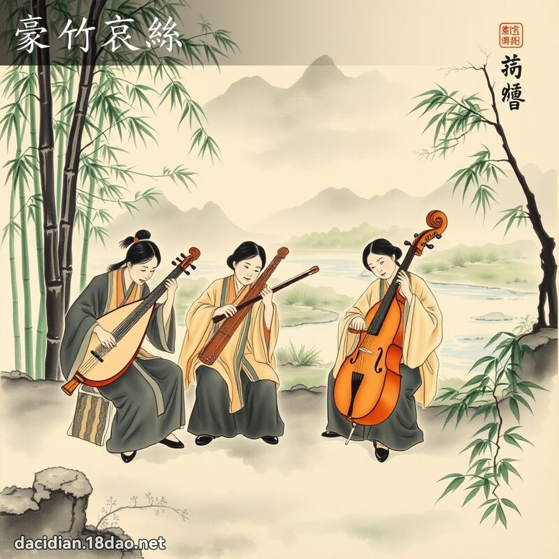 豪竹哀丝 配图