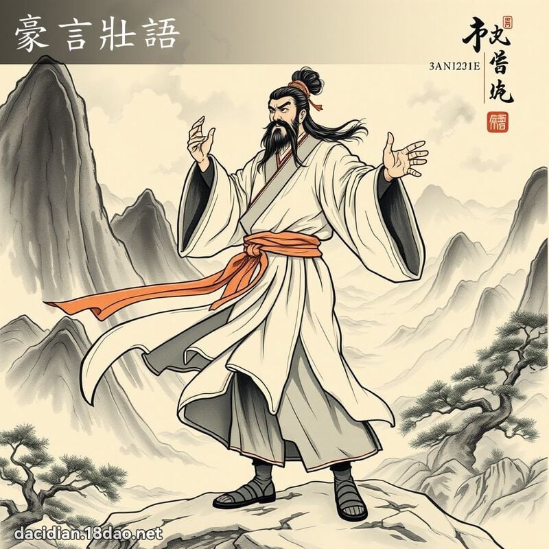 豪言壮语 配图