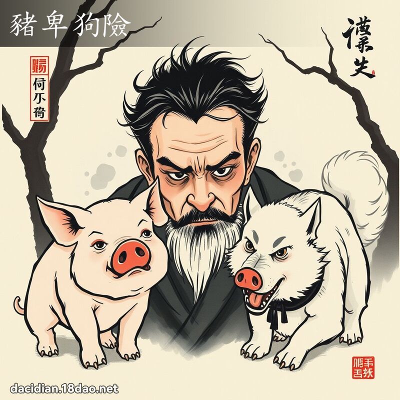 猪卑狗险 配图