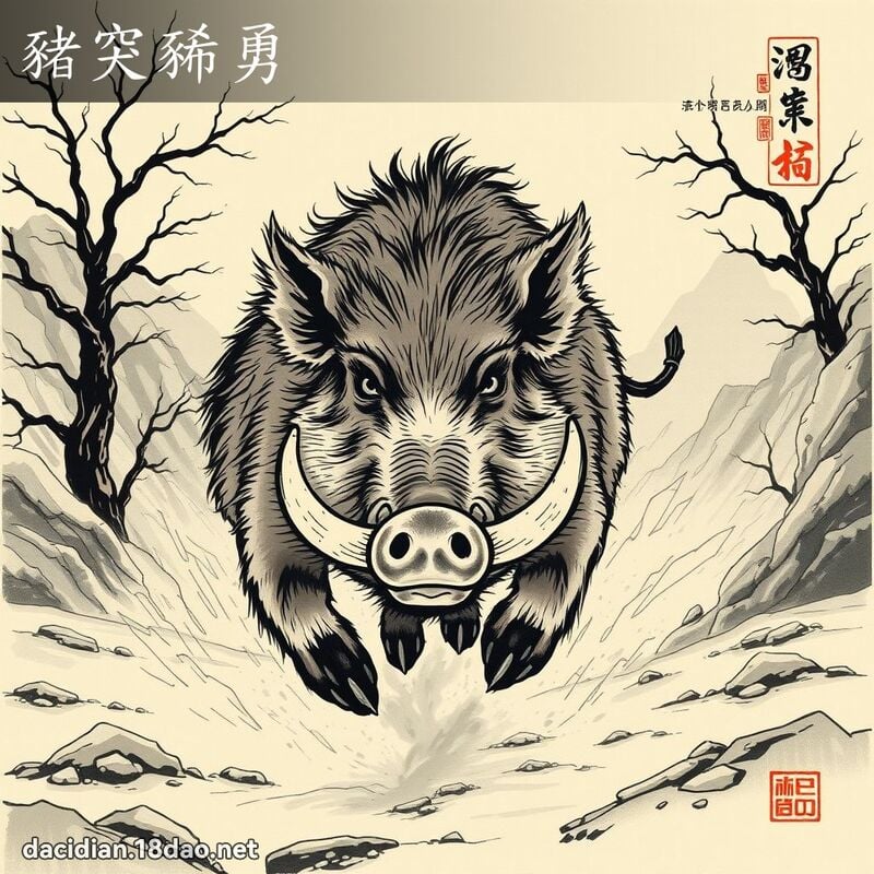 猪突豨勇 配图