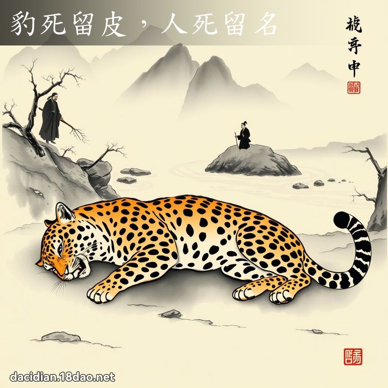 豹死留皮,人死留名 配图