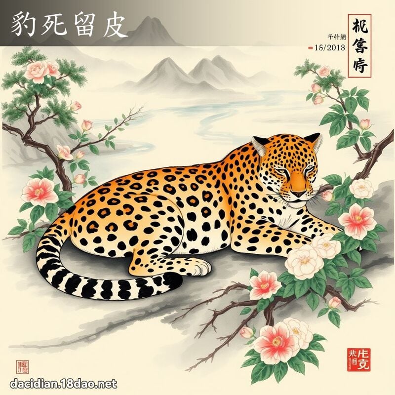 豹死留皮 配图