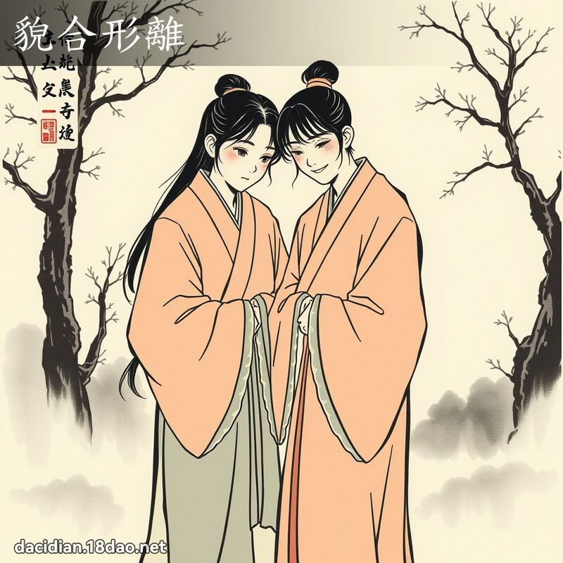 貌合形离 配图