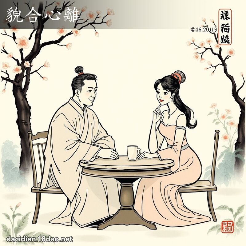 貌合心离 配图