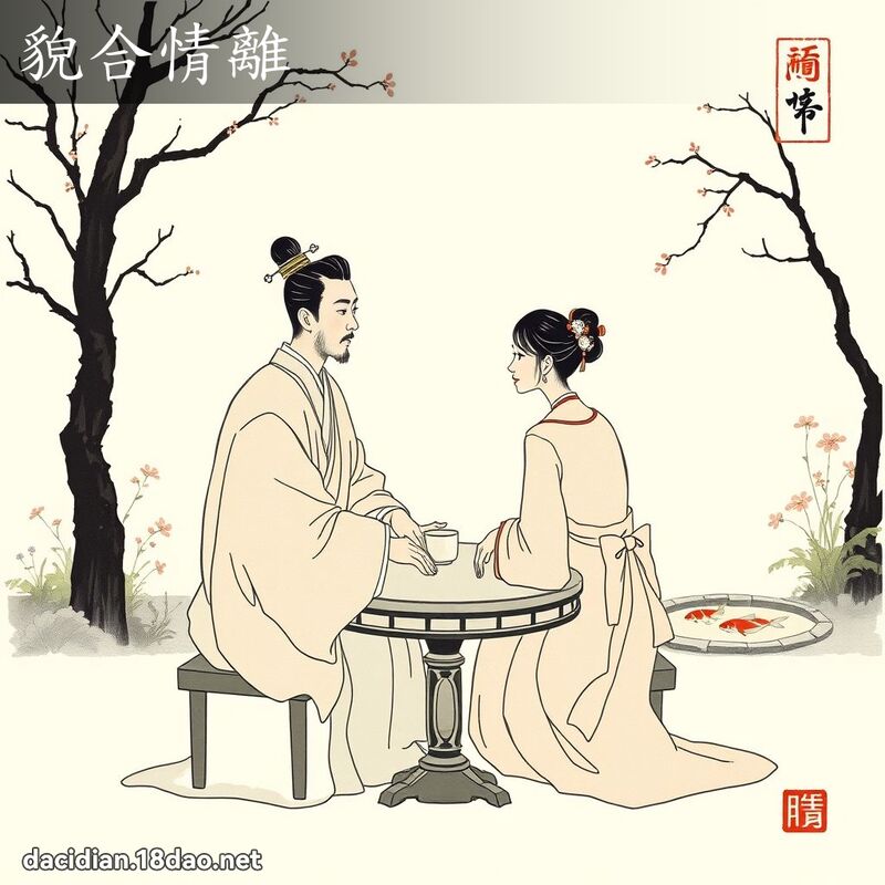 貌合情离 配图
