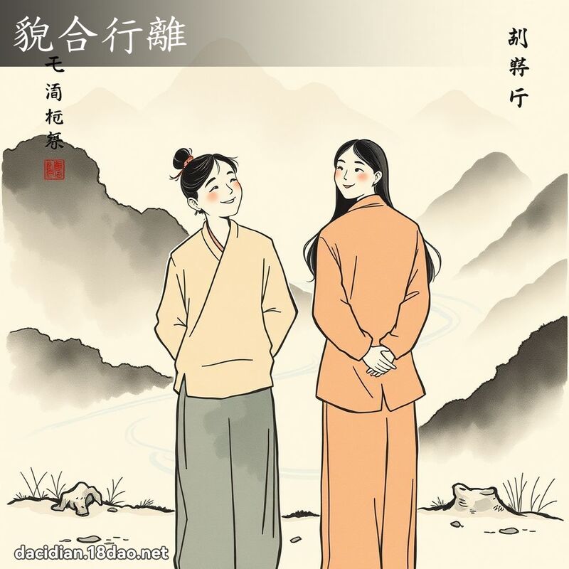 貌合行离 配图