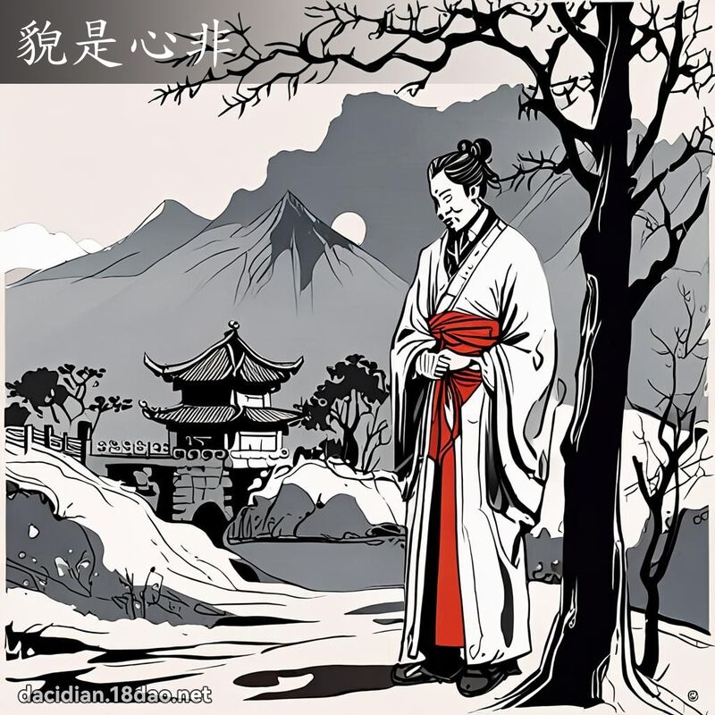 貌是心非 配图
