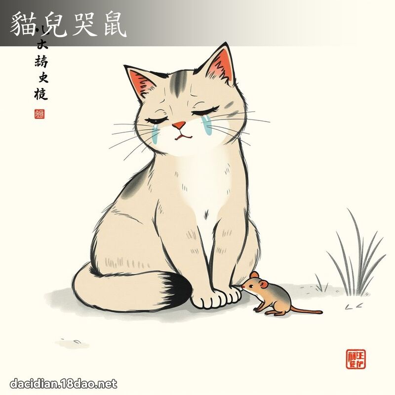 猫儿哭鼠 配图
