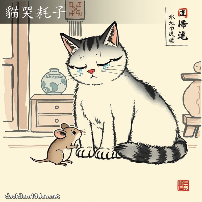 猫哭耗子 配图