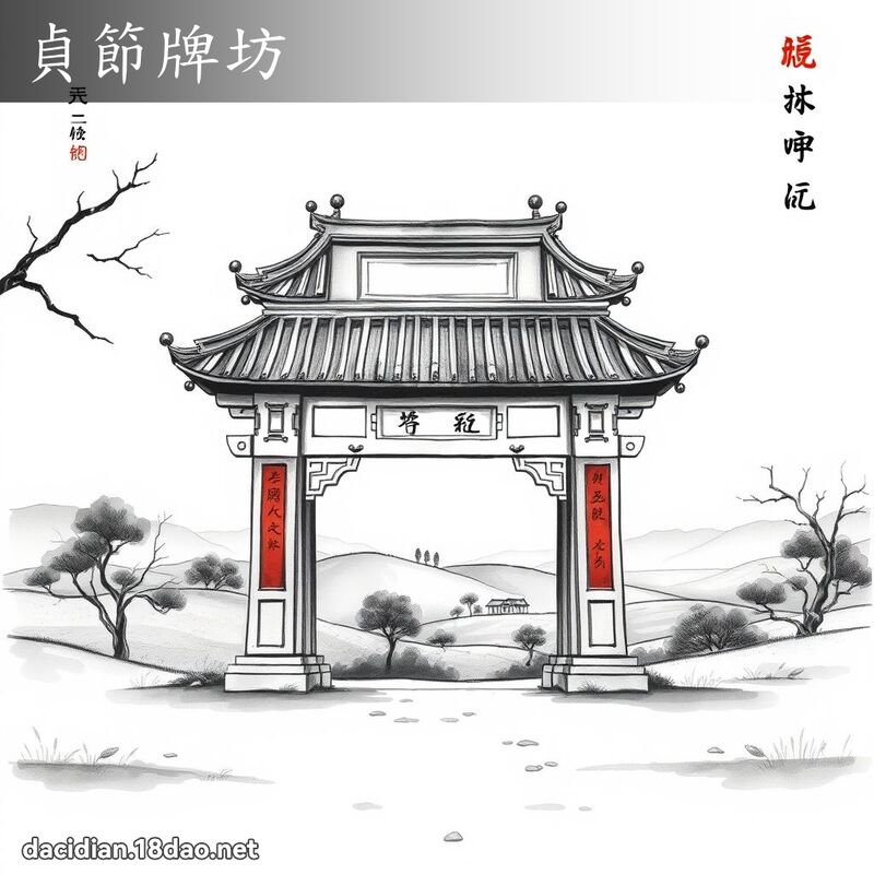 贞节牌坊 配图