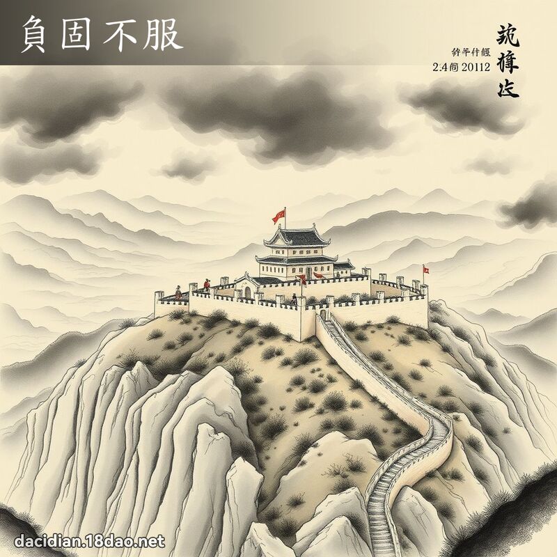 负固不服 配图