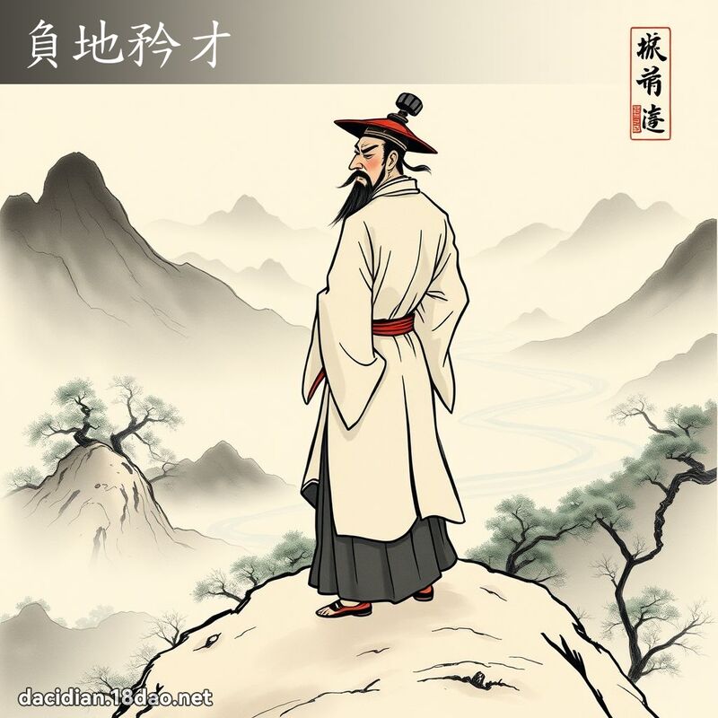 负地矜才 配图