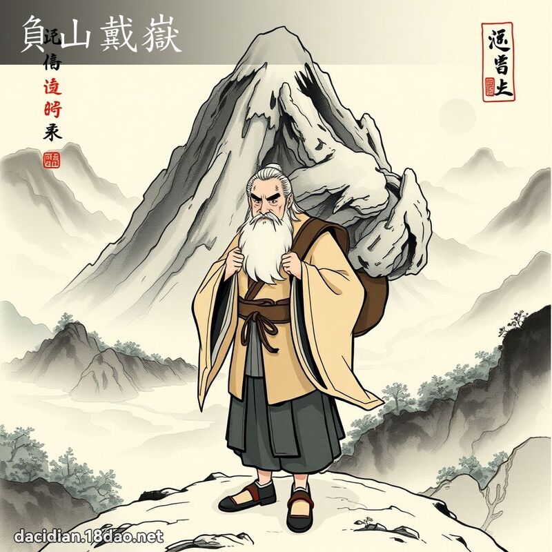负山戴岳 配图