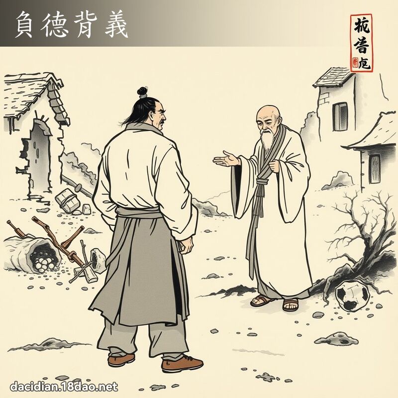 负德背义 配图