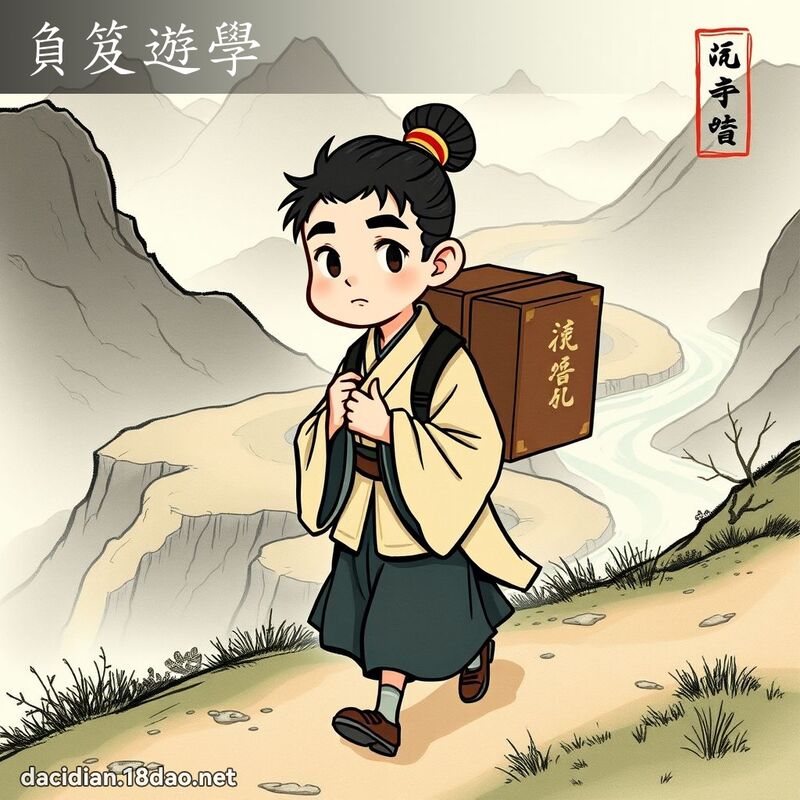 负笈游学 配图