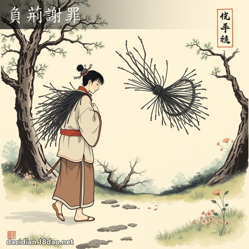 负荆谢罪 配图