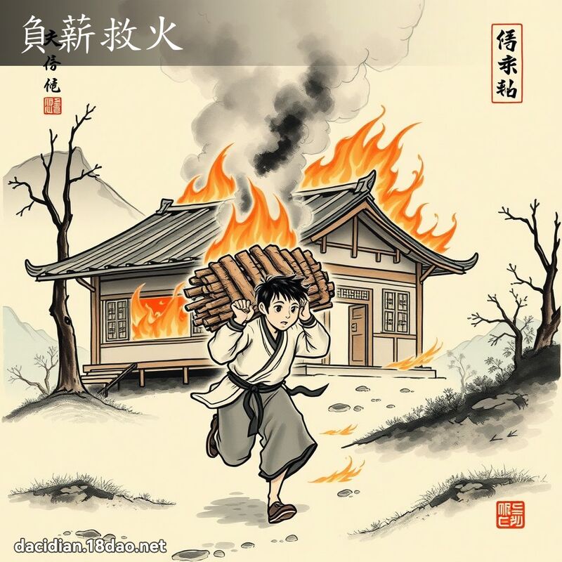 负薪救火 配图
