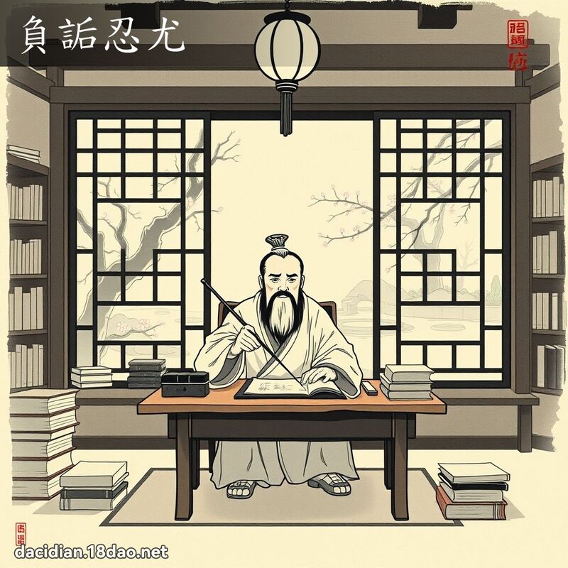 负詬忍尤 配图