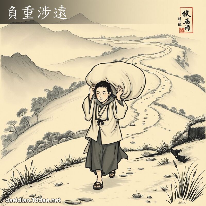 负重涉远 配图