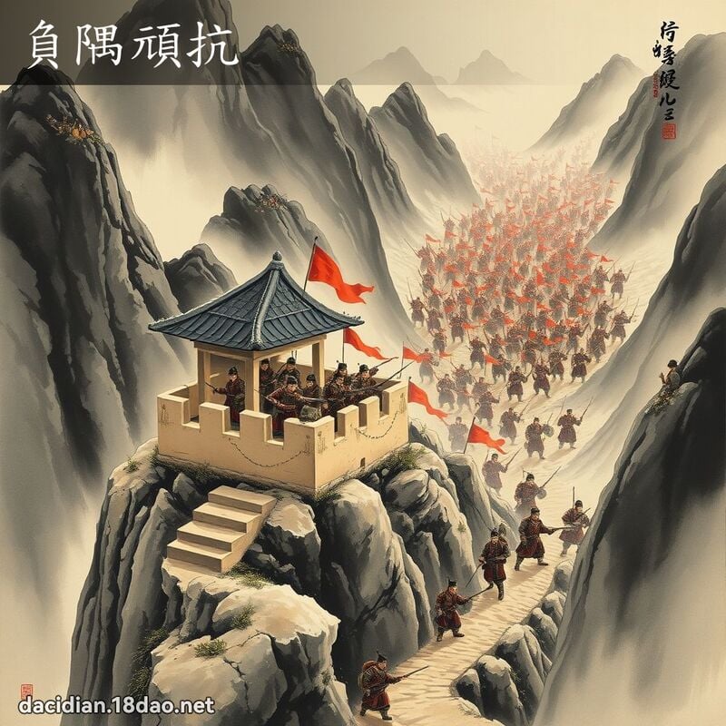 负隅顽抗 配图