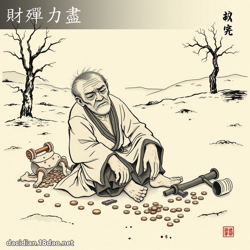 财殫力尽 配图