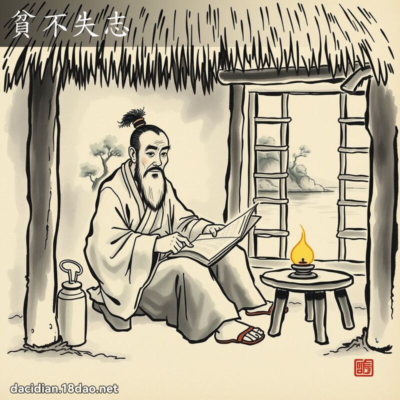 贫不失志 配图