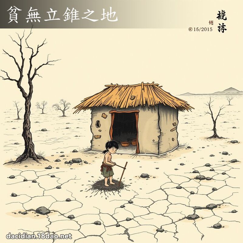 贫无立锥之地 配图