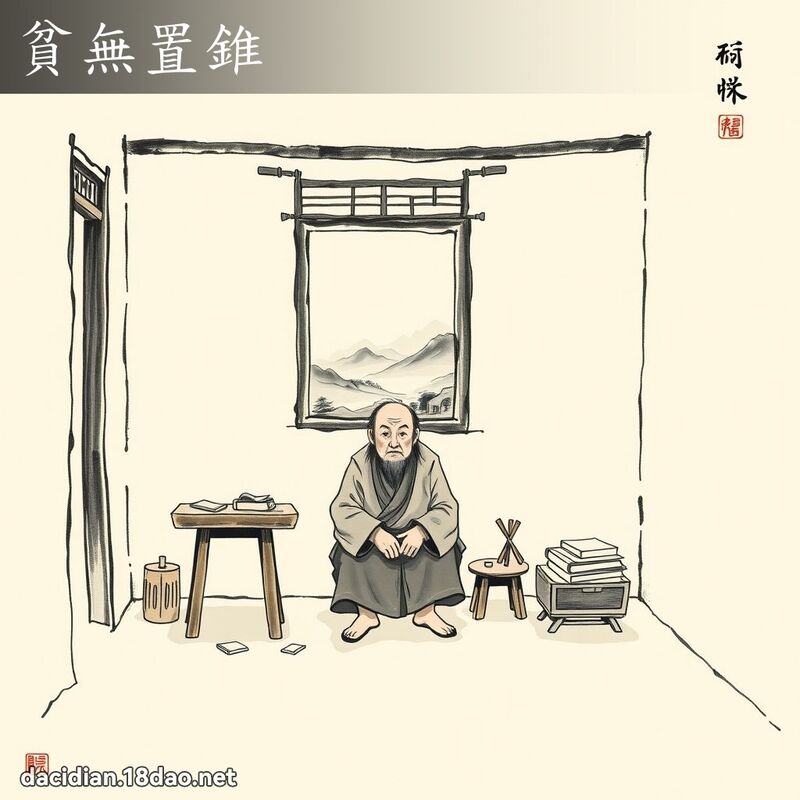 贫无置锥 配图