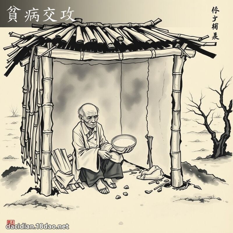 贫病交攻 配图
