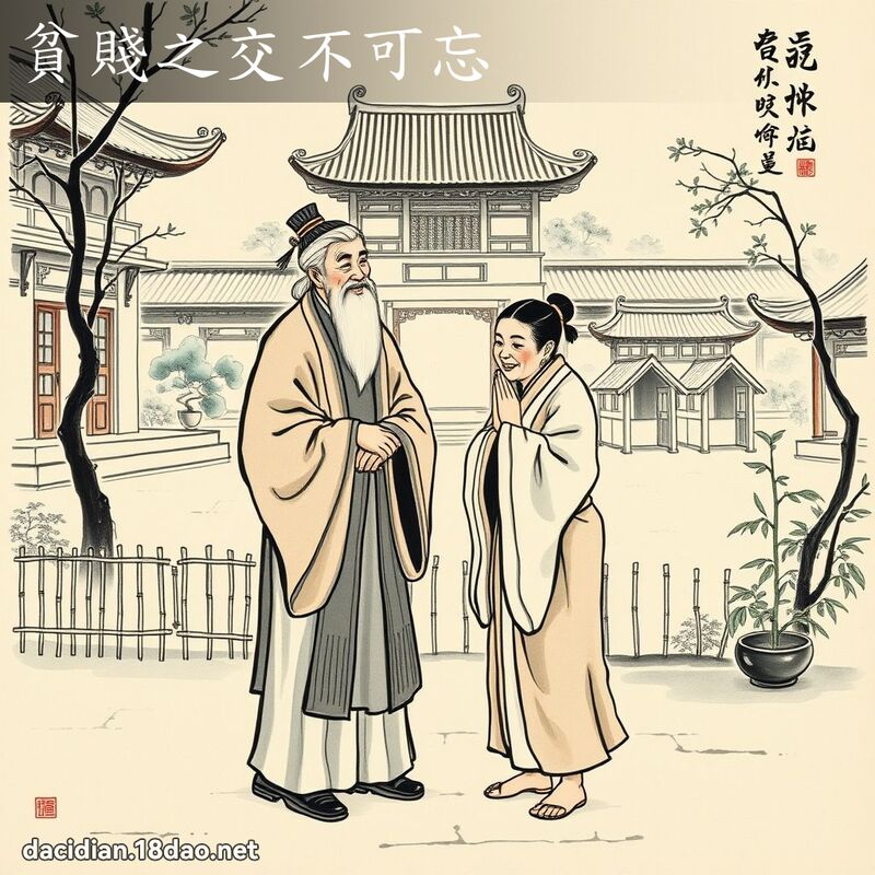 贫贱之交不可忘 配图
