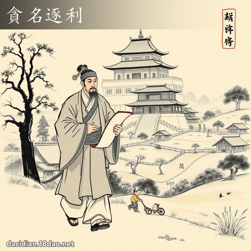 贪名逐利 配图