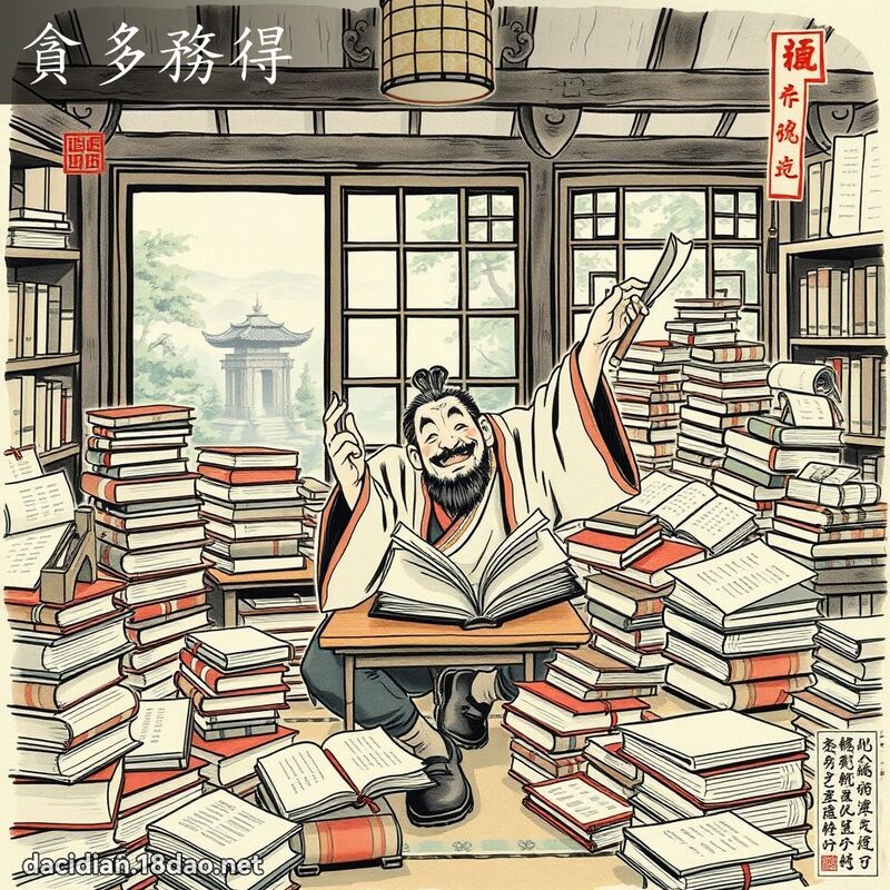 贪多务得 配图
