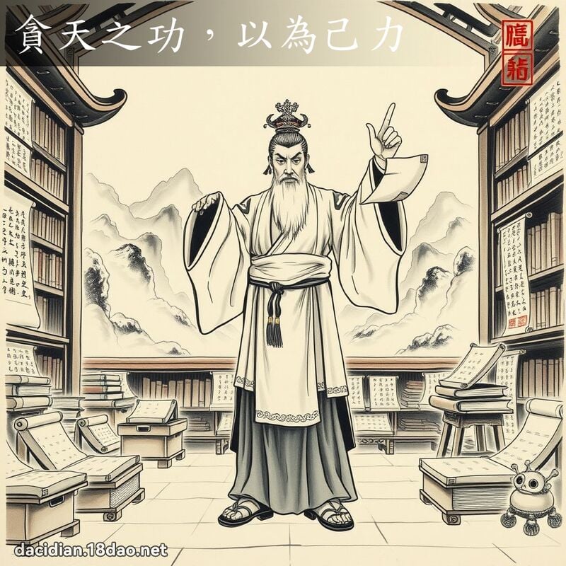 贪天之功,以为己力 配图