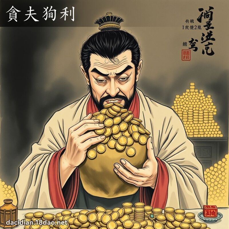 贪夫狥利 配图