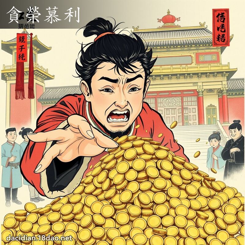 贪荣慕利 配图