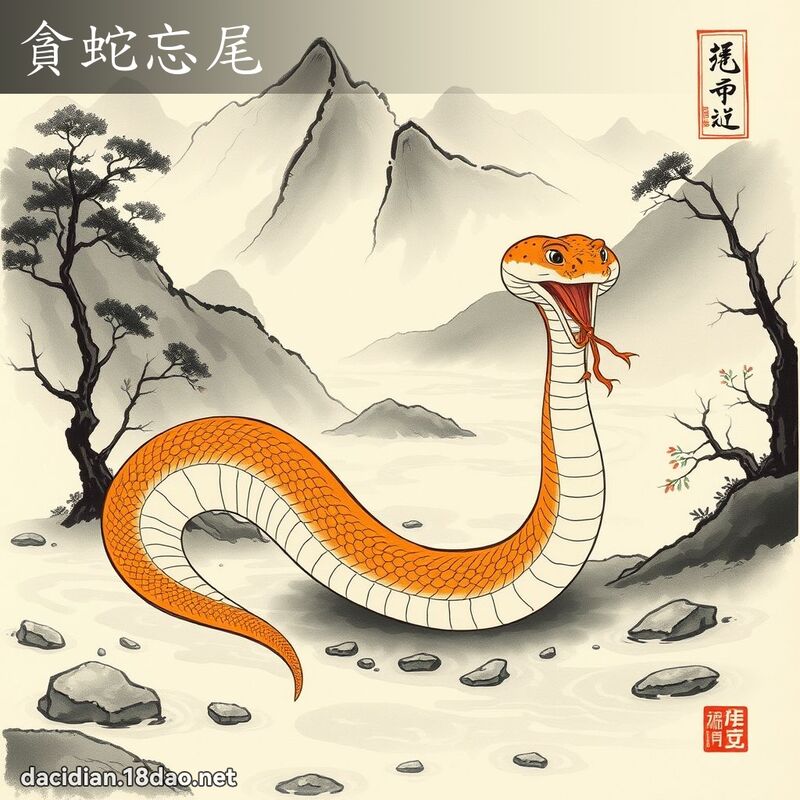 贪蛇忘尾 配图