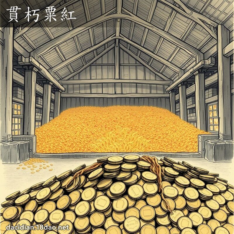 貫朽粟紅 配图
