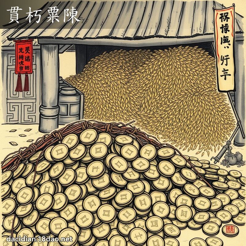 貫朽粟陳 配图