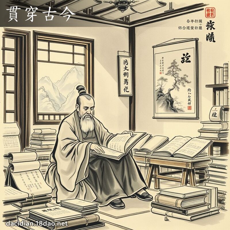 貫穿古今 配图