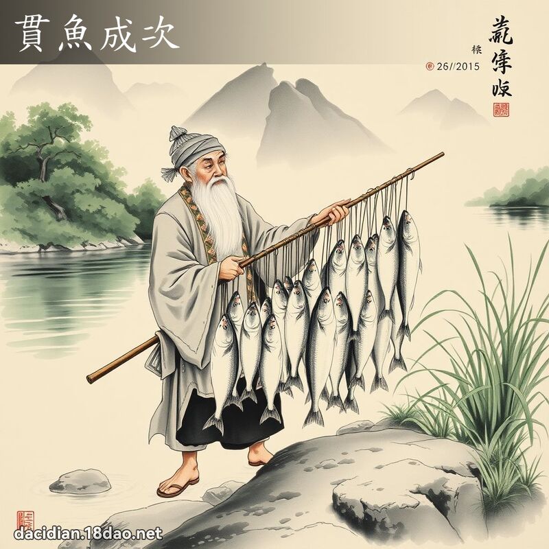 貫魚成次 配图