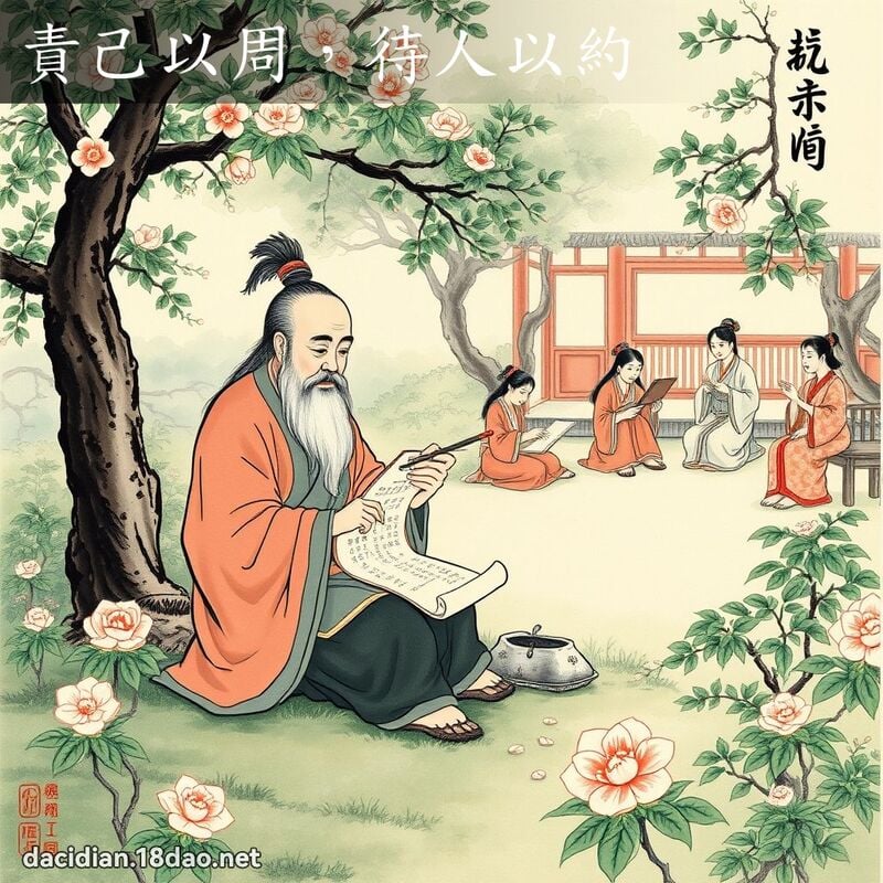 責己以周,待人以約 配图