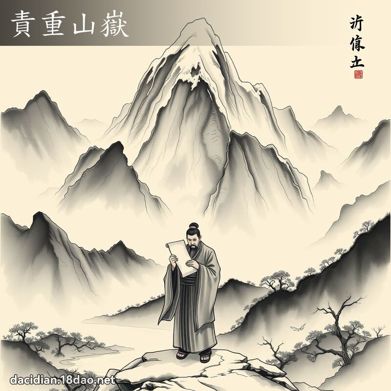 責重山嶽 配图