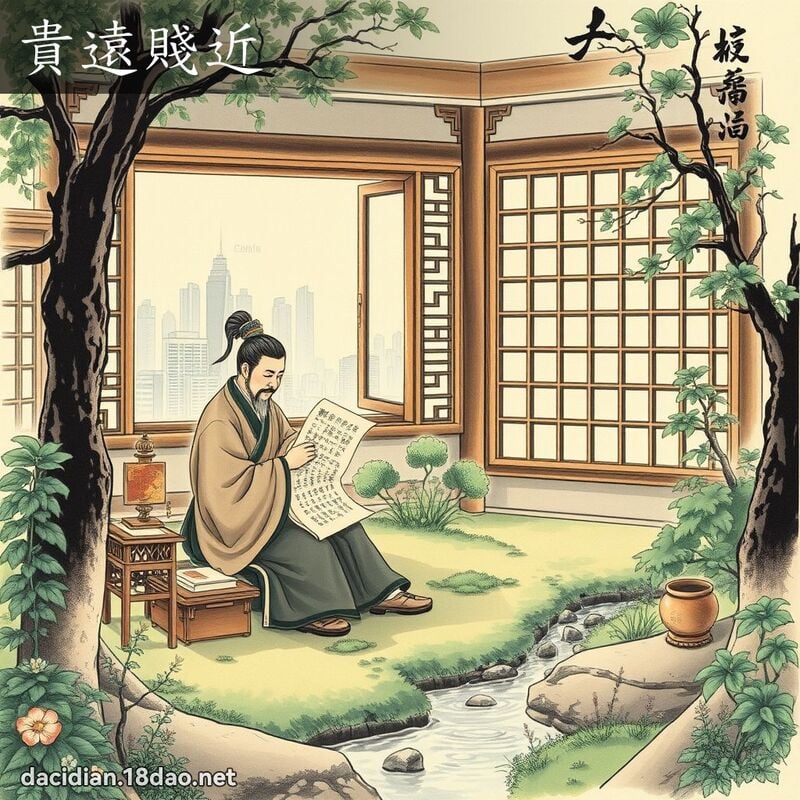 貴遠賤近 配图