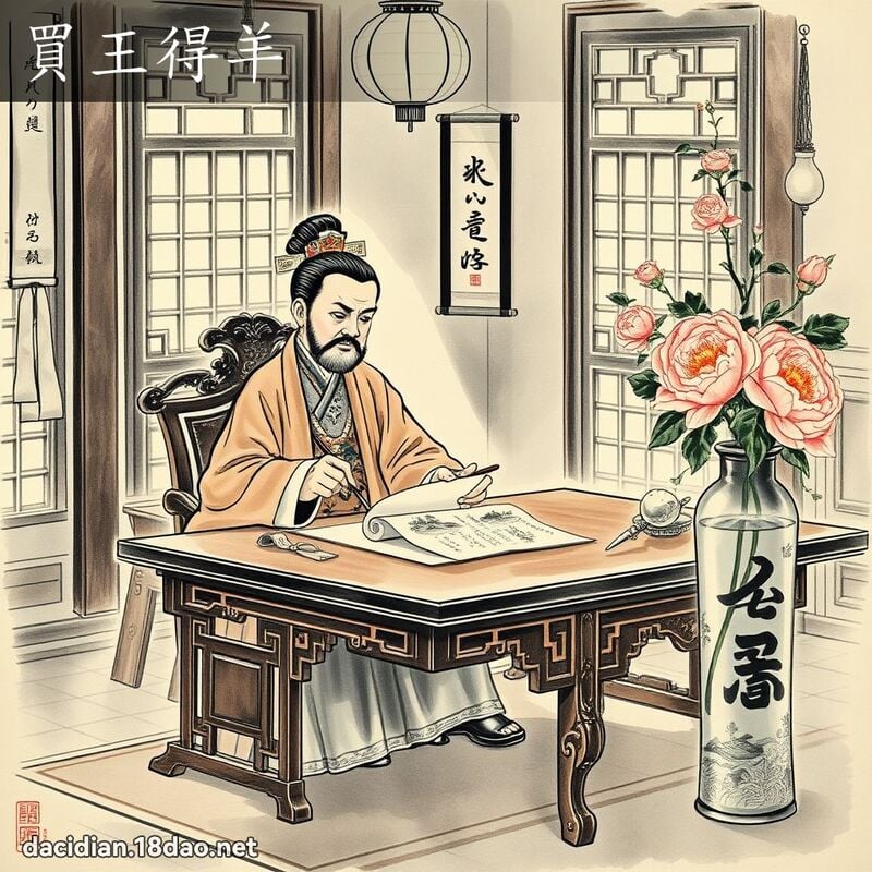買王得羊 配图