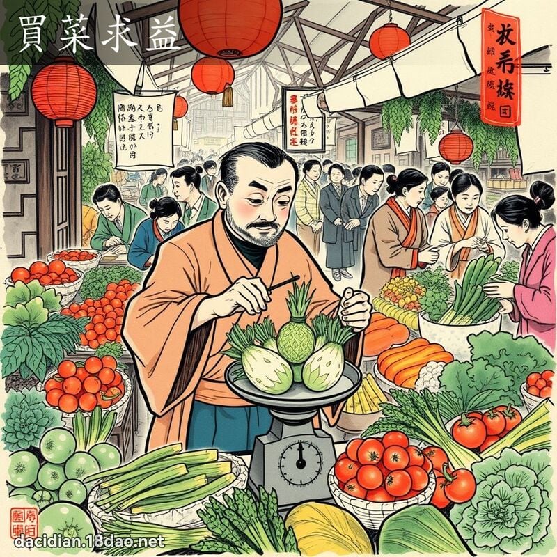 買菜求益 配图