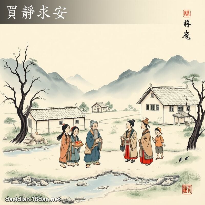 買靜求安 配图